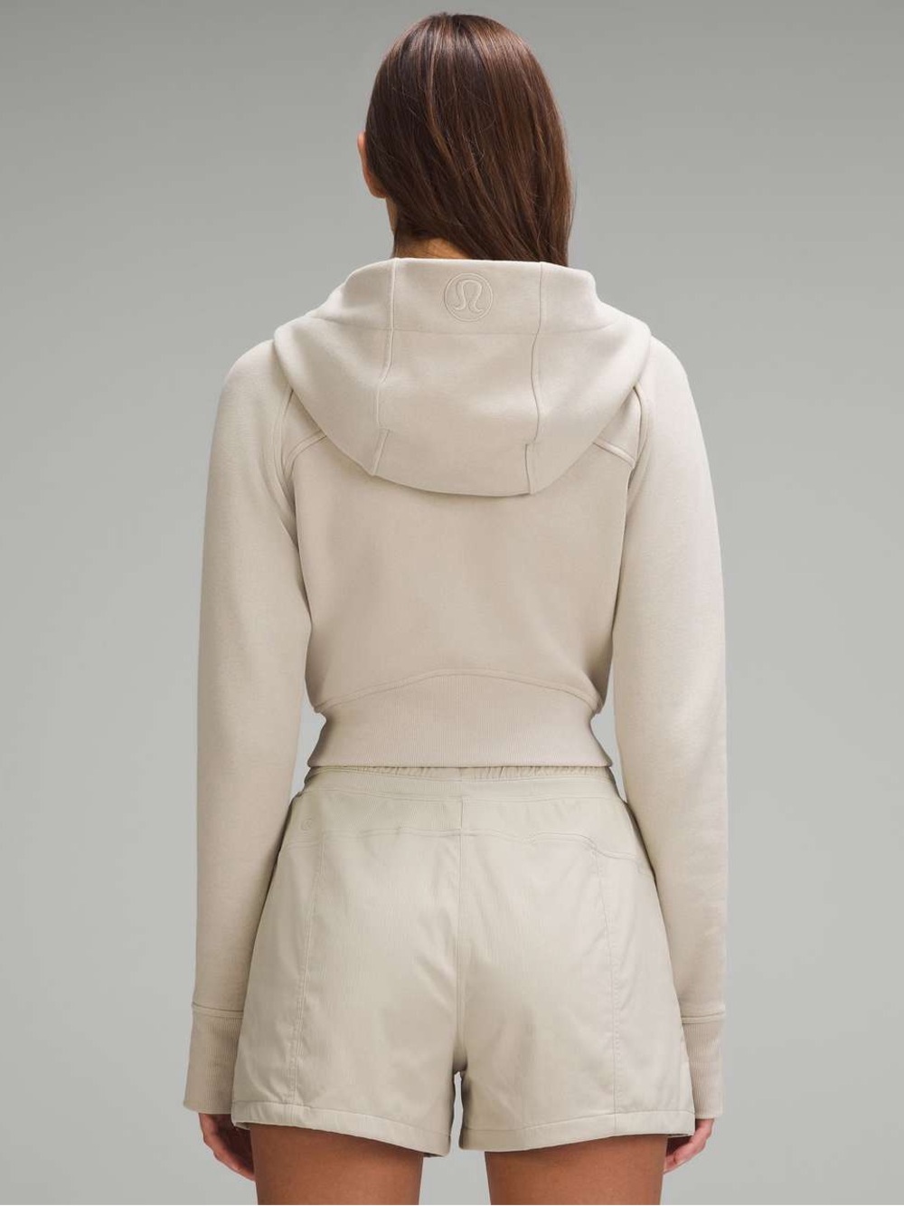 lululemon athletica Light Blue/Green Cropped scuba Hoodie Jacket - Picture 2 of 8